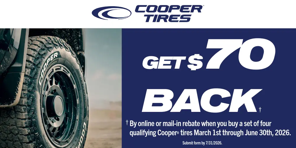 Cooper Get $70 Back Offer